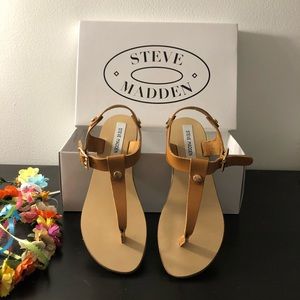 New In Box Steve Madden Tally Leather Sandal